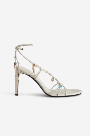 Zadig & Voltaire Alana Sandals Beżowe | ZV-255783