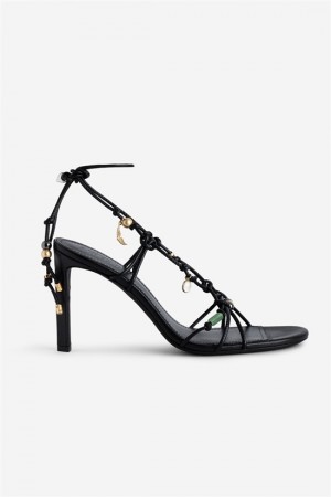 Zadig & Voltaire Alana Sandals Czarne | ZV-255782