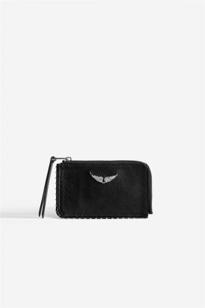 Zadig & Voltaire Card Holder Czarne | ZV-255919