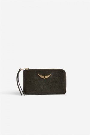 Zadig & Voltaire Card Holder Khaki | ZV-255924