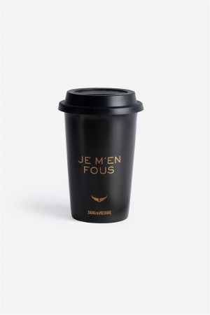 Zadig & Voltaire Cup Of Joy Mug Czarne | ZV-255801