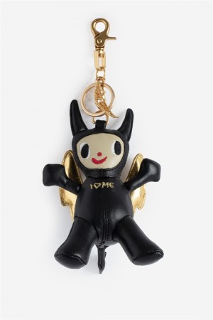 Zadig & Voltaire Happy Devil Key Ring Czarne | ZV-255796