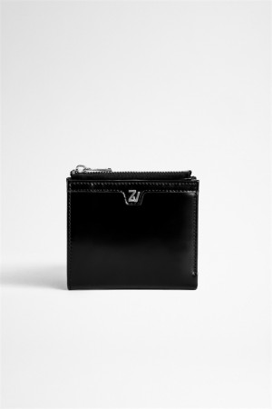 Zadig & Voltaire Initiale Noam Wallet Czarne | ZV-255674