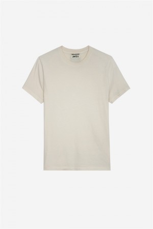 Zadig & Voltaire Jimmy T-shirt Białe | ZV-255709