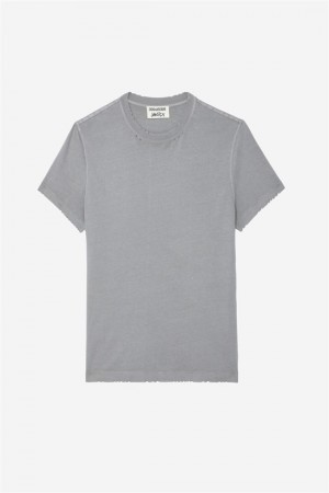 Zadig & Voltaire Jimmy T-shirt Szare | ZV-255712