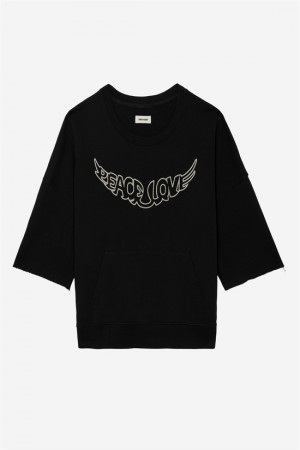 Zadig & Voltaire Kaly Love Wings Sweatshirt Szare | ZV-256248