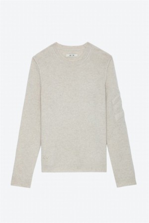 Zadig & Voltaire Kennedy Cashmere Swetry Beżowe | ZV-255758