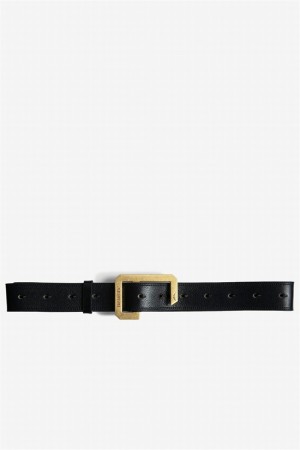 Zadig & Voltaire La Cecilia 35 Mm Belt Ciemny Niebieskie | ZV-255828