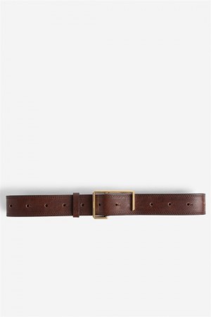 Zadig & Voltaire La Cecilia Belt Brązowe | ZV-255826