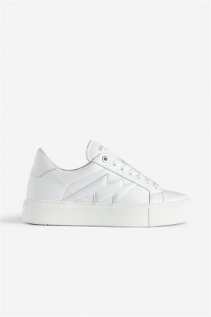 Zadig & Voltaire La Flash Chunky Sneakers Białe | ZV-255776