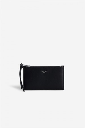 Zadig & Voltaire Long Eternal Coin Wallet Czarne | ZV-255912