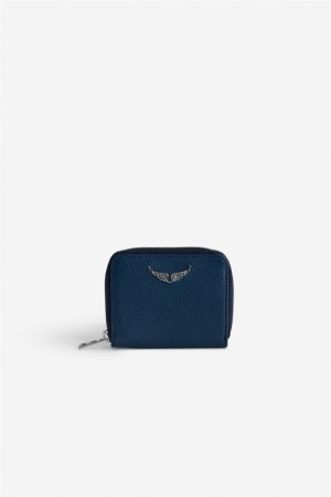 Zadig & Voltaire Mini Wallet Granatowe | ZV-255939