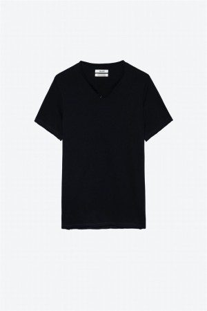 Zadig & Voltaire Monastir Mc T-shirt Czarne | ZV-255719