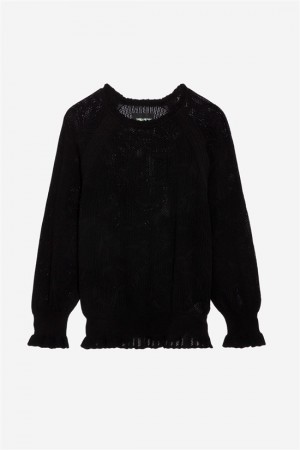 Zadig & Voltaire Moria Bawełniane Jumper Czarne | ZV-256446