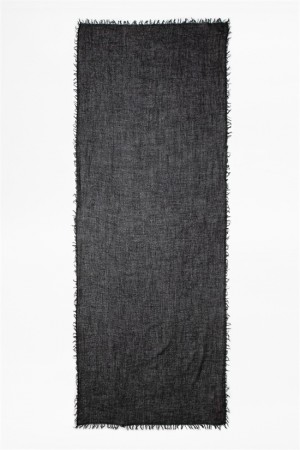 Zadig & Voltaire Nuage Cashmere Scarf Czarne | ZV-255824