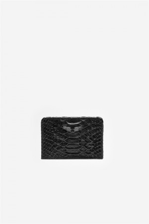 Zadig & Voltaire Pass Savage Wallet Czarne | ZV-255953