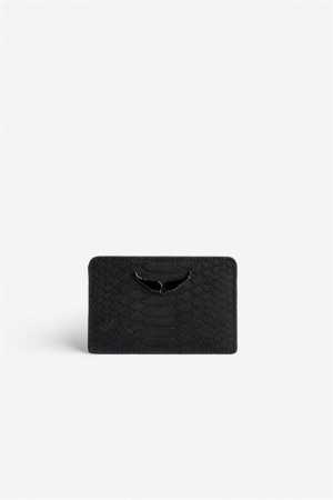 Zadig & Voltaire Pass Soft Wallet Czarne | ZV-255952