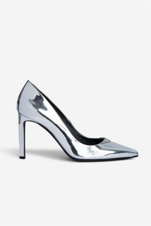 Zadig & Voltaire Perfect Court Shoes Srebrne | ZV-255779