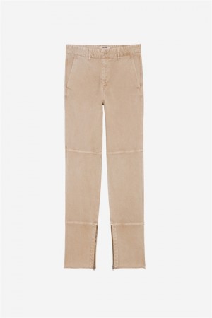 Zadig & Voltaire Pocky Pants Głęboka Beżowe | ZV-255732