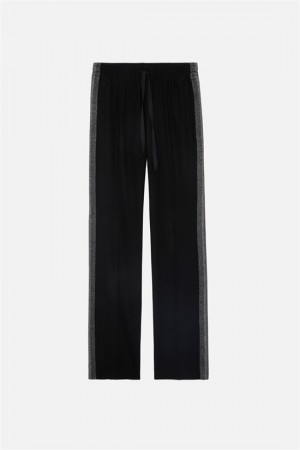 Zadig & Voltaire Pomy Pants Czarne | ZV-256242