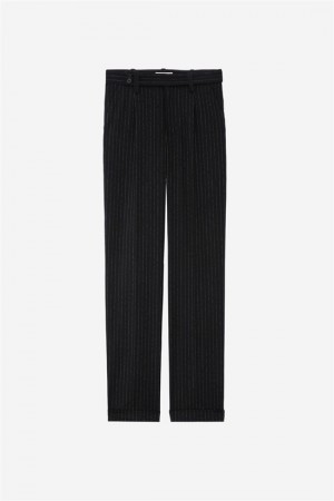 Zadig & Voltaire Pura Pants Czarne | ZV-256227