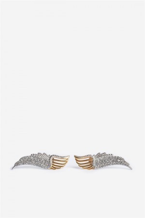 Zadig & Voltaire Rock Over Earrings Złote | ZV-255888