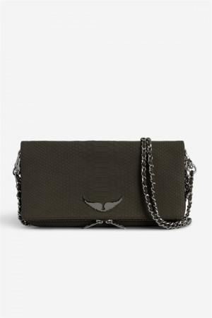 Zadig & Voltaire Rock Soft Savage Bag Khaki | ZV-256166