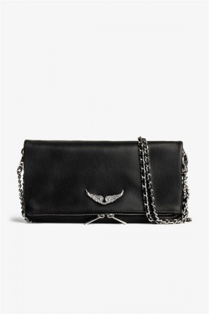 Zadig & Voltaire Rock Swing Your Wings Bag Czarne | ZV-256180