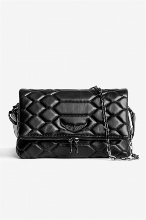 Zadig & Voltaire Rocky Mat Scale Bag Czarne | ZV-256113