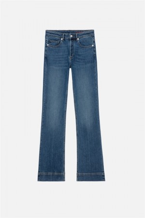 Zadig & Voltaire Vincente Jeans Niebieskie | ZV-256207