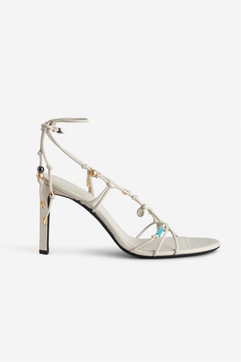 Zadig & Voltaire Alana Sandals Beżowe | ZV-255783