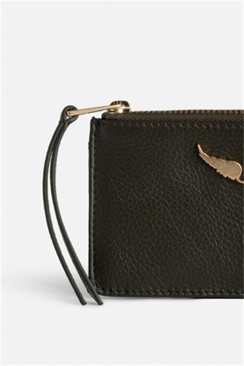 Zadig & Voltaire Card Holder Khaki | ZV-255924