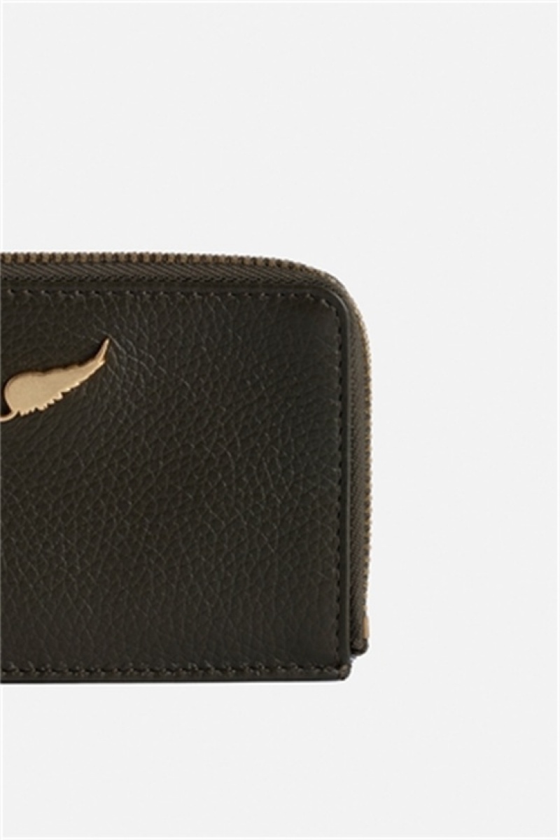 Zadig & Voltaire Card Holder Khaki | ZV-255924