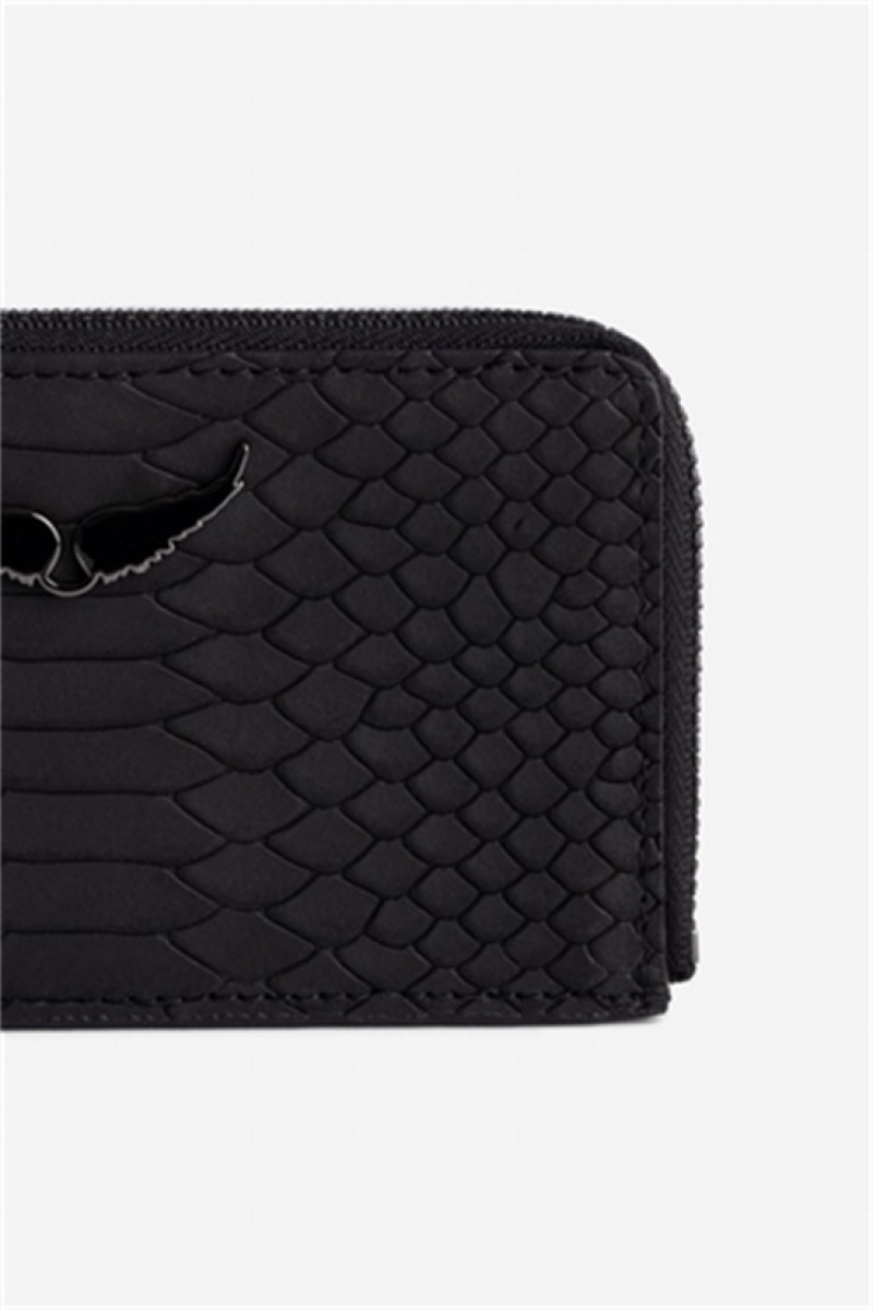 Zadig & Voltaire Card Soft Wallet Czarne | ZV-255918