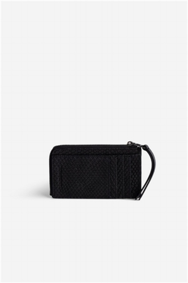 Zadig & Voltaire Card Soft Wallet Czarne | ZV-255918