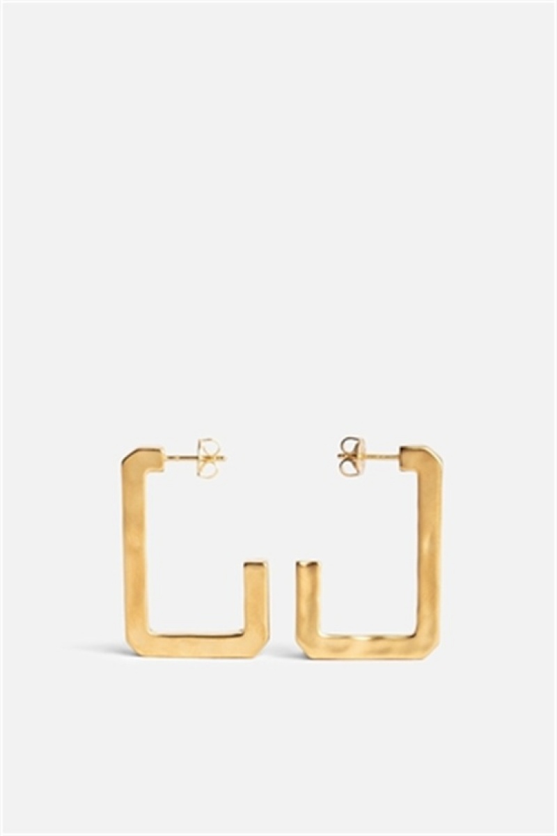 Zadig & Voltaire Cecilia Big Earrings Złote | ZV-255862