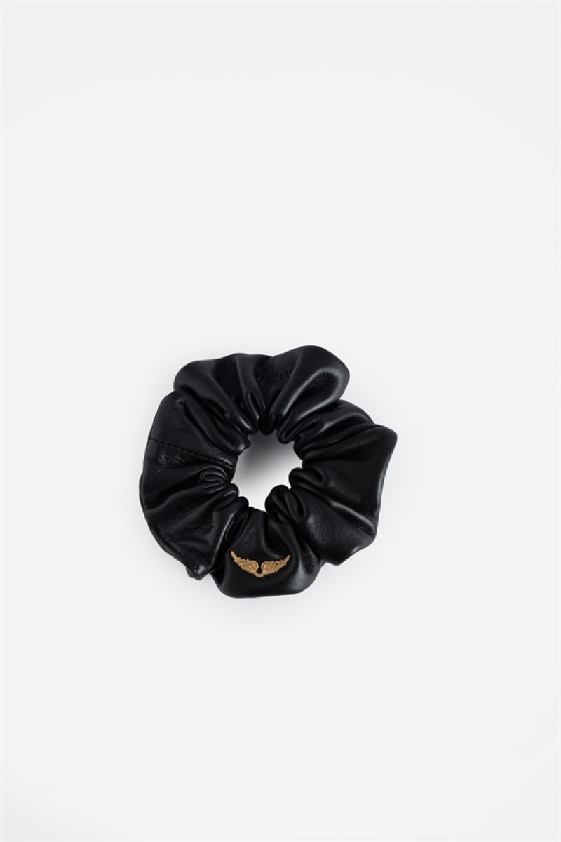 Zadig & Voltaire Chouchou Hair Scrunchie Czarne | ZV-255807