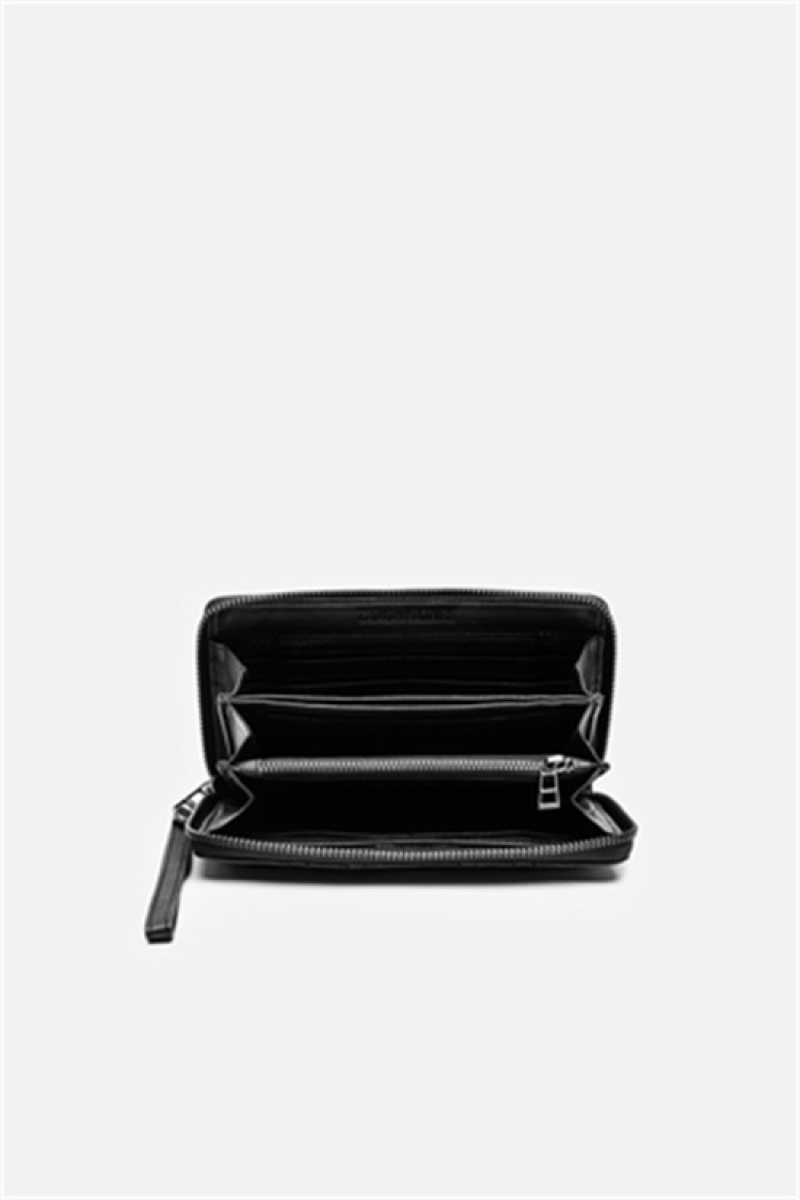 Zadig & Voltaire Compagnon Mat Wallet Czarne | ZV-255904