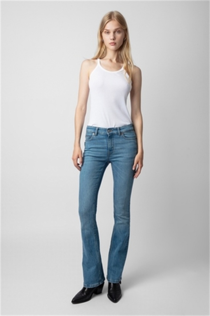 Zadig & Voltaire Eclipse Jeans Niebieskie | ZV-256209