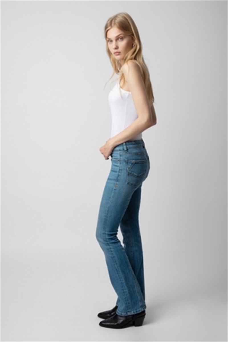 Zadig & Voltaire Eclipse Jeans Niebieskie | ZV-256209