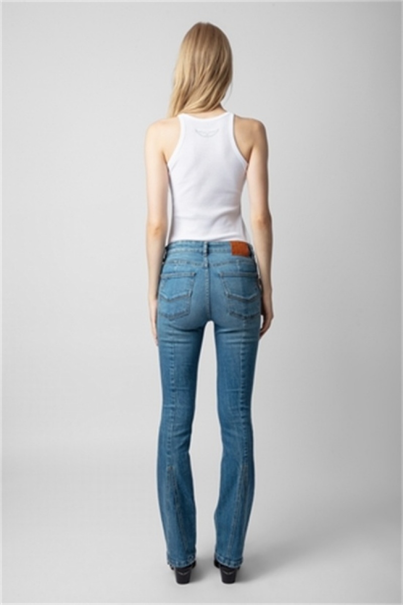 Zadig & Voltaire Eclipse Jeans Niebieskie | ZV-256209