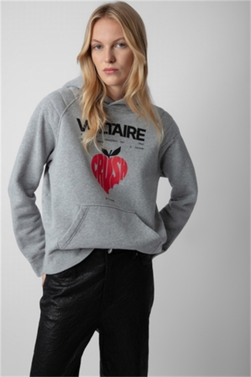 Zadig & Voltaire Evata Concert Crush Hoodie Szare | ZV-256253