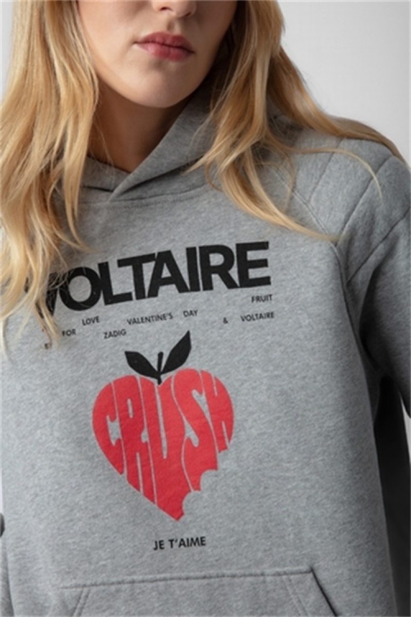 Zadig & Voltaire Evata Concert Crush Hoodie Szare | ZV-256253