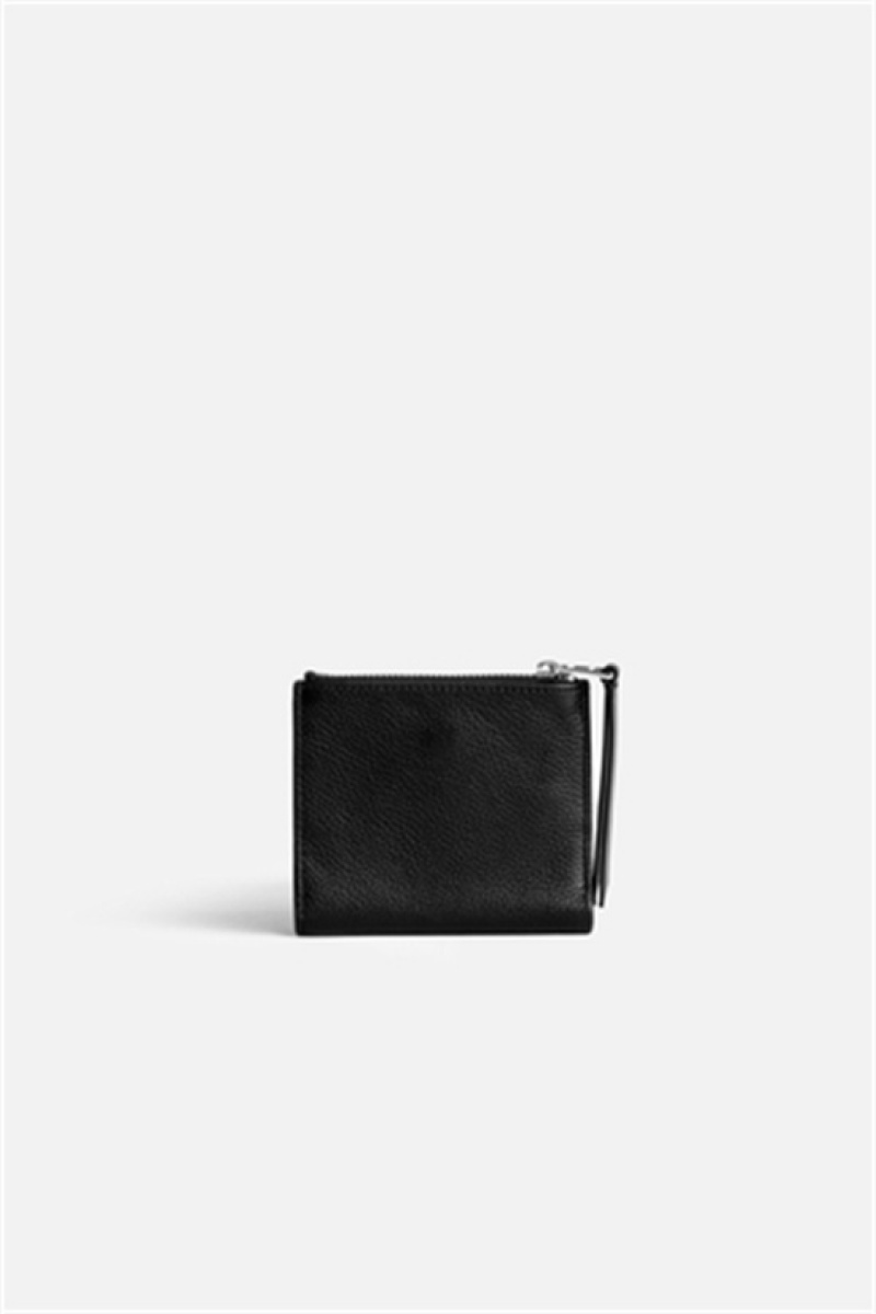 Zadig & Voltaire Fold Coin Wallet Czarne | ZV-255910