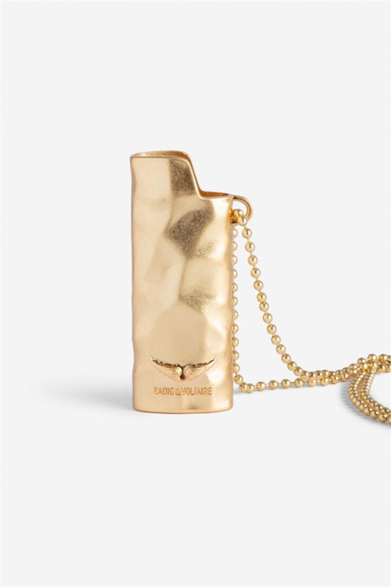 Zadig & Voltaire Heart On Fire Lighter Holder Złote | ZV-255799