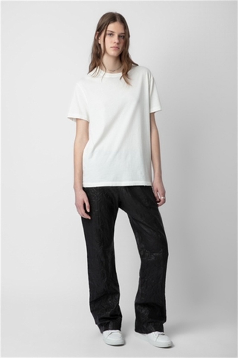 Zadig & Voltaire Jimmy T-shirt Białe | ZV-255711