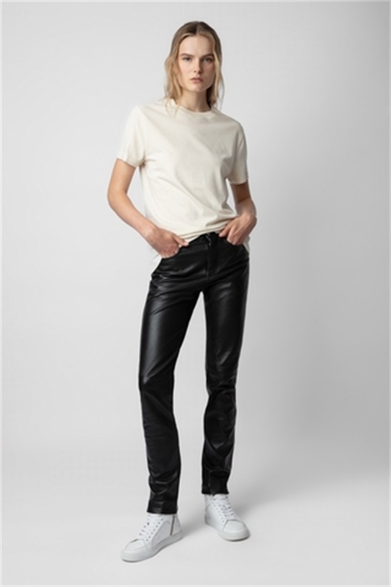 Zadig & Voltaire Jimmy T-shirt Białe | ZV-255709