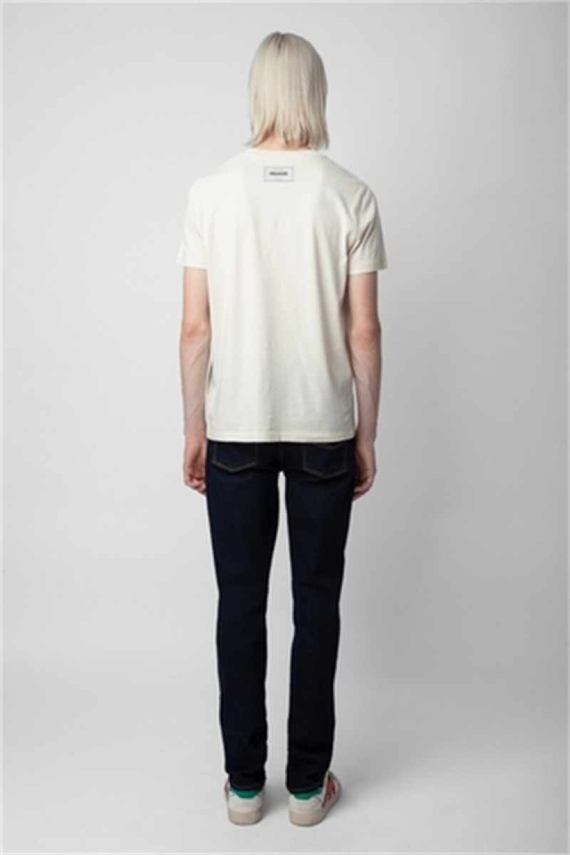 Zadig & Voltaire Jimmy T-shirt Białe | ZV-255709