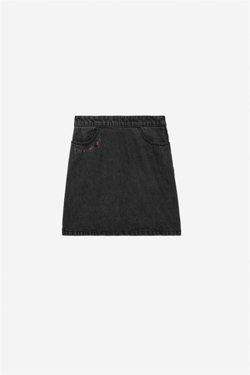 Zadig & Voltaire Jinette Denim Skirt Szare | ZV-256373