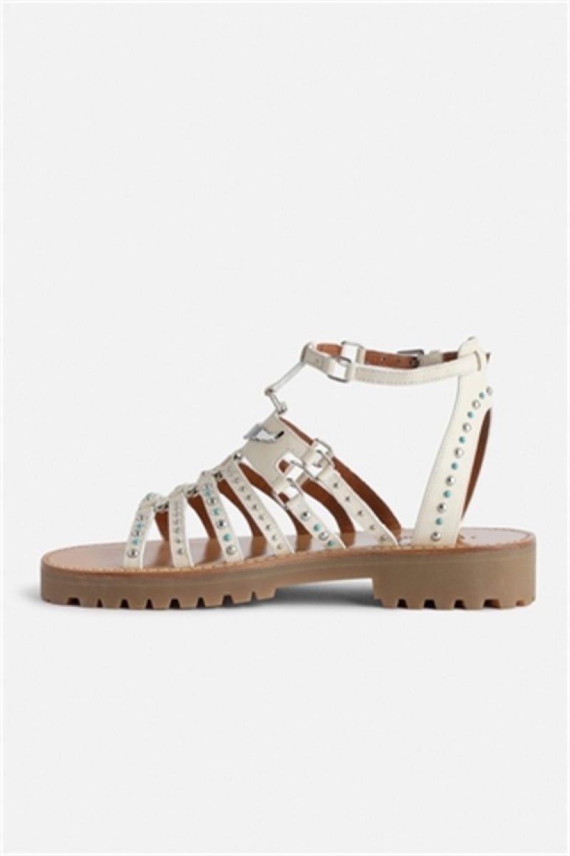 Zadig & Voltaire Joe Sandals Beżowe | ZV-255792